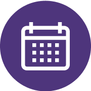 Purple calendar icon